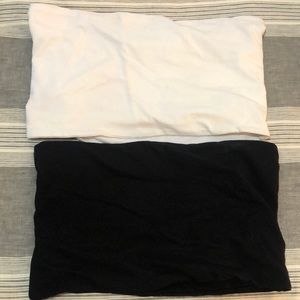 black and white tube tops